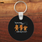 Gingerbread Man Cookie My Butt Hurts Funny Christm Sleutelhanger (Voorkant)