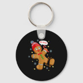 Gingerbread Man Cookie Ugly Sweater Oh Snap Christ Sleutelhanger (Voorkant)