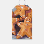 Gingerbread Man Cookies | vrolijk kerstfeest Cadeaulabel (Voorkant)