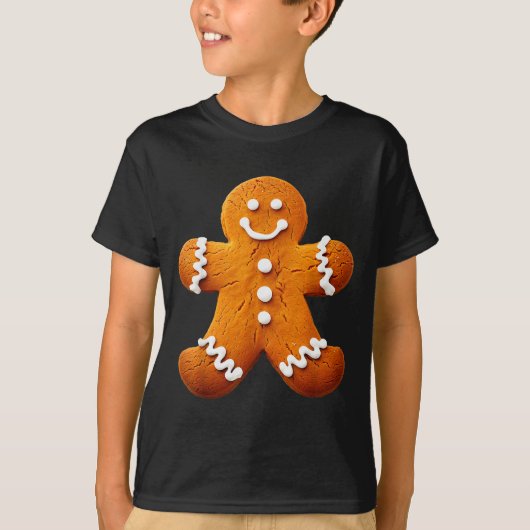 Gingerbread Man Costume Funny Halloween Christmas T-shirt (Voorkant)