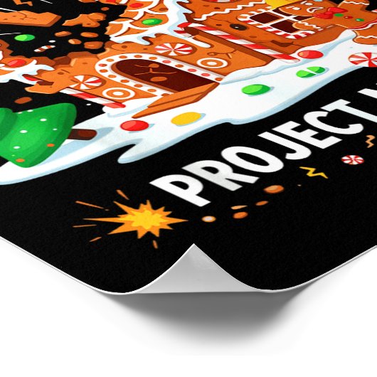 Gingerbread Man Costume, Gingerbread House Project Poster (Hoek)