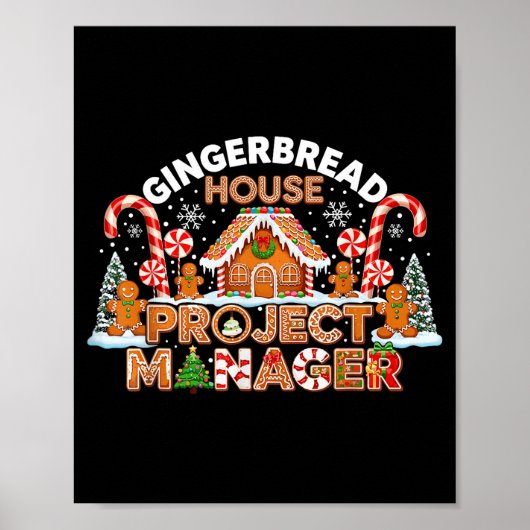 Gingerbread Man Costume, Gingerbread House Project Poster (Voorkant)