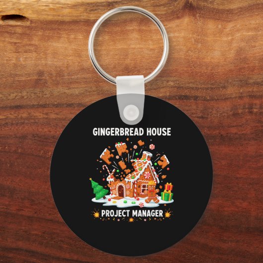 Gingerbread Man Costume, Gingerbread House Project Sleutelhanger (Voorkant)