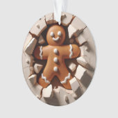 Gingerbread Man Double-Sided Holiday Ornament (devant)