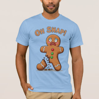 Gingerbread Man eindelijk gesnapt grappige kerst T-shirt