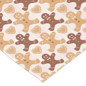 Gingerbread Man en Hearts kerstpatroon Medium Tafelloper (Hoek)