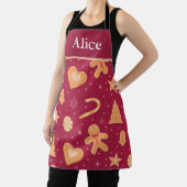 Gingerbread Man en Kerstkoekjes Custom Schort (Insitu)