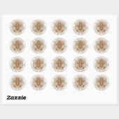 Gingerbread Man Enveloppe Zegel Retouradres Label (Vel)