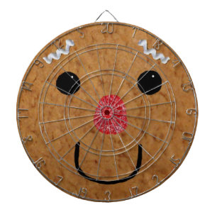 Gingerbread Man Face Dartboard Dartbord
