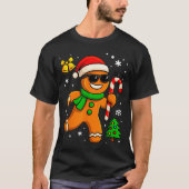 Gingerbread Man Funny Christmas Cookie Costume Bak T-shirt (Voorkant)