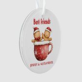Gingerbread Man Gepersonaliseerde foto | Christmas Ornament (voorkant)