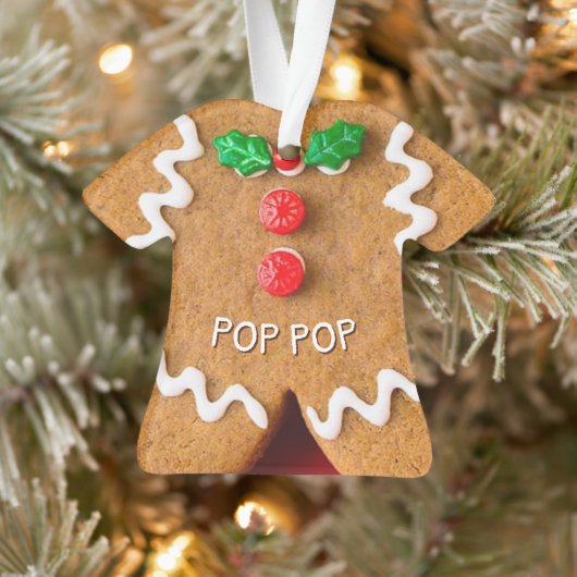 Gingerbread Man Gepersonaliseerde Kerstmis Ornament (Boom)