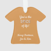 Gingerbread Man Gepersonaliseerde Kerstmis Ornament (achterkant)