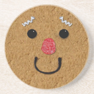 Gingerbread Man Gezicht Onderzetter