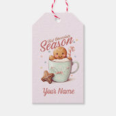 Gingerbread Man Gift Labels Aangepaste Sjabloon Cadeaulabel (Voorkant)
