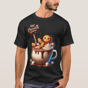 Gingerbread Man Grappige Warme Chocolade Ontspanne T-shirt
