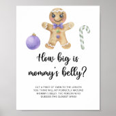 Gingerbread man hoe groot is mama's buik spel poster (Voorkant)
