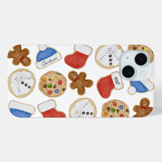 Gingerbread Man Holiday Christmas Cookies  Case-Mate iPhone Case (Achterkant (horizontaal))