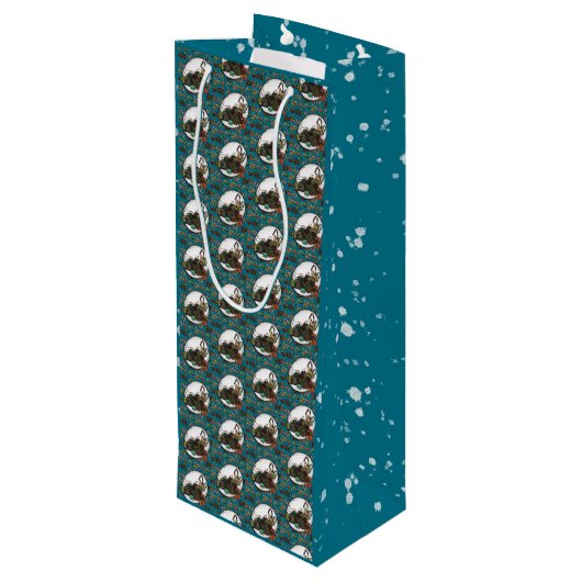 Gingerbread Man- Ice Wijn Cadeautas (Achterkant Gekanteld)