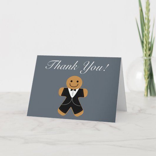 Gingerbread Man in Tuxedo bedankt (Voorkant)