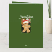 Gingerbread man  kaart (Achterkant)