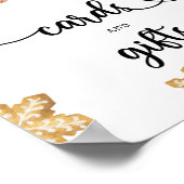 Gingerbread man - kaarten en geschenken baby showe poster (Hoek)