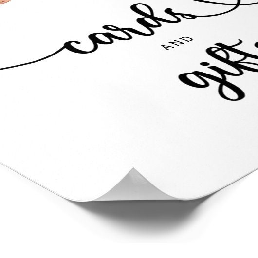 Gingerbread man - kaarten en geschenken baby showe poster (Hoek)