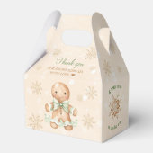 Gingerbread Man Kerst Baby shower Favor Box Bedankdoosjes (Achterkant)