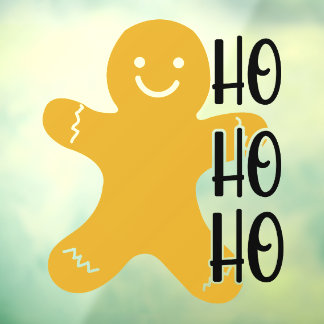 Gingerbread man kerst raam klampen raamsticker