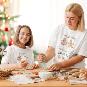 Gingerbread Man Kerstkoekje Bak Off Naam T-shirt