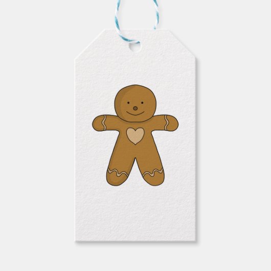 GingerBread Man-kerstkoekje Cadeaulabel (Voorkant)