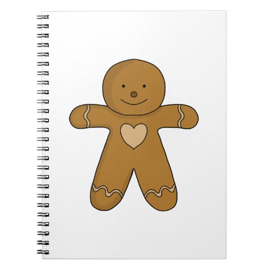 GingerBread Man-kerstkoekje Notitieboek (Voorkant)