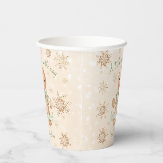 Gingerbread Man Klein man Kerst Baby shower Papieren Bekers (Rechts)