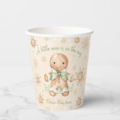 Gingerbread Man Klein man Kerst Baby shower Papieren Bekers (Voorkant)