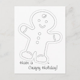 Gingerbread Man Kleurrijke Kaart