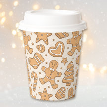 Gingerbread Man Koekjes Neutrale Kerst Beige
