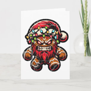 Gingerbread Man Krampus Kerst Pyjama X-mas Leuk Kaart