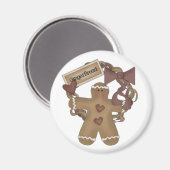 Gingerbread Man kransmagneet Magneet (Voorkant / Achterkant)