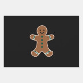 Gingerbread Man Lichaam Kostuum voor Kerstmis Inpakpapier Vel (Voorkant)