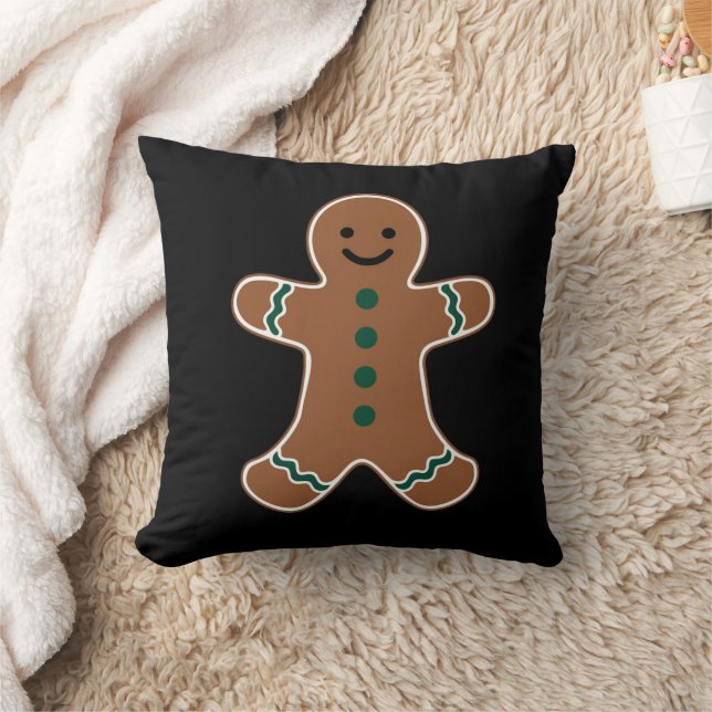 Gingerbread Man Lichaam Kostuum voor Kerstmis Kussen (Deken)