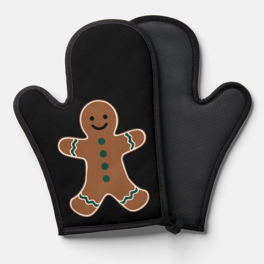 Gingerbread Man Lichaam Kostuum voor Kerstmis Ovenwant (Voorkant / Achterkant)