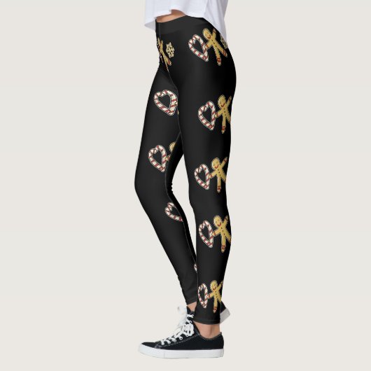 Gingerbread man liefde leggings (Links)