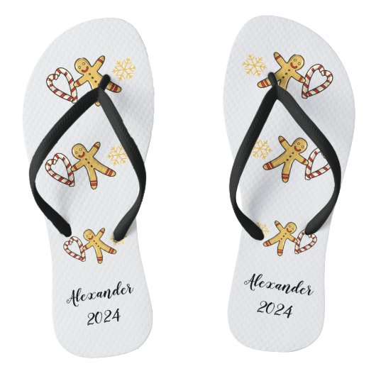 Gingerbread man liefde teenslippers (Voetbed)