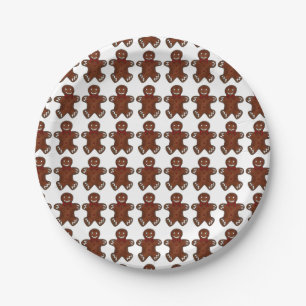 Gingerbread Man Mannen Cookie Christmas Holiday Pa Papieren Bordje