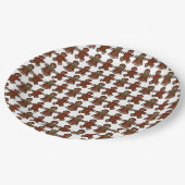 Gingerbread Man Mannen Lady Christmas Cookie Vakan Papieren Bordje (Gekanteld)