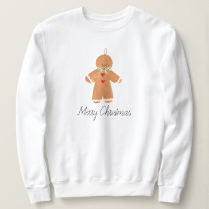 Gingerbread man Merry Christmas Modern grappig Sch Trui