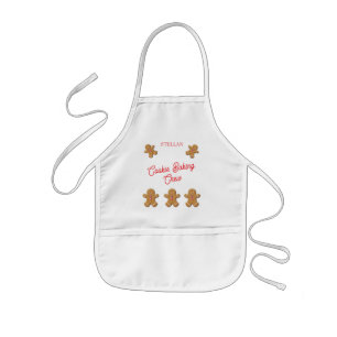 Gingerbread Man met monogram Kinder Schort