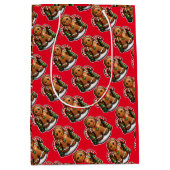 Gingerbread man met snoepjes medium cadeauzakje (Voorkant)