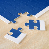 Gingerbread Man met verticale aangepaste naam  Legpuzzel (Zijkant)