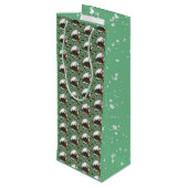 Gingerbread Man- Mint Wijn Cadeautas (Achterkant Gekanteld)